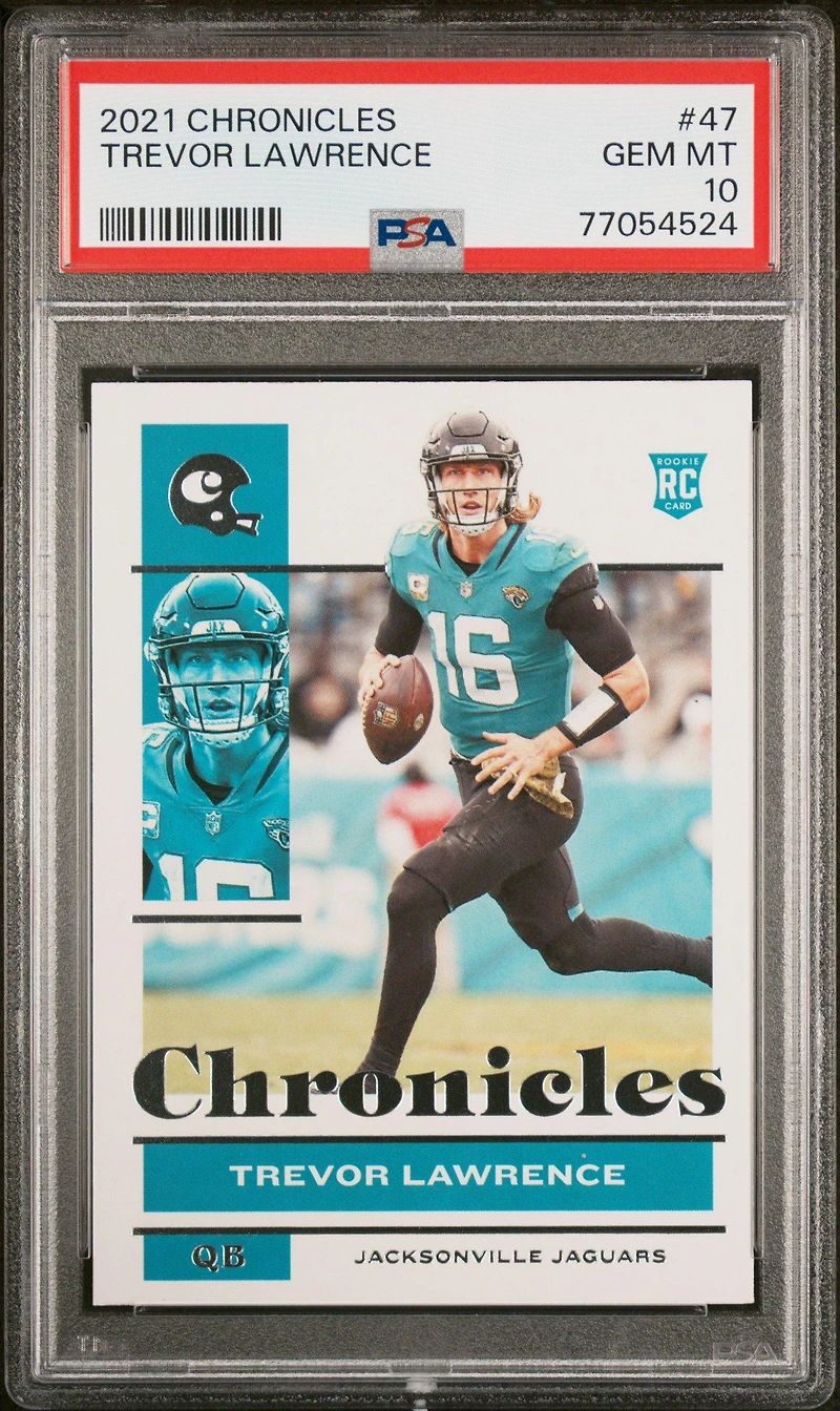 2021 Panini Chronicles 47 Trevor Lawrence PSA 10