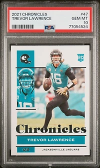 2021 Panini Chronicles 47 Trevor Lawrence PSA 10