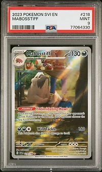2023 Pokemon Svi En-scarlet & Violet 218 Mabosstiff PSA 9