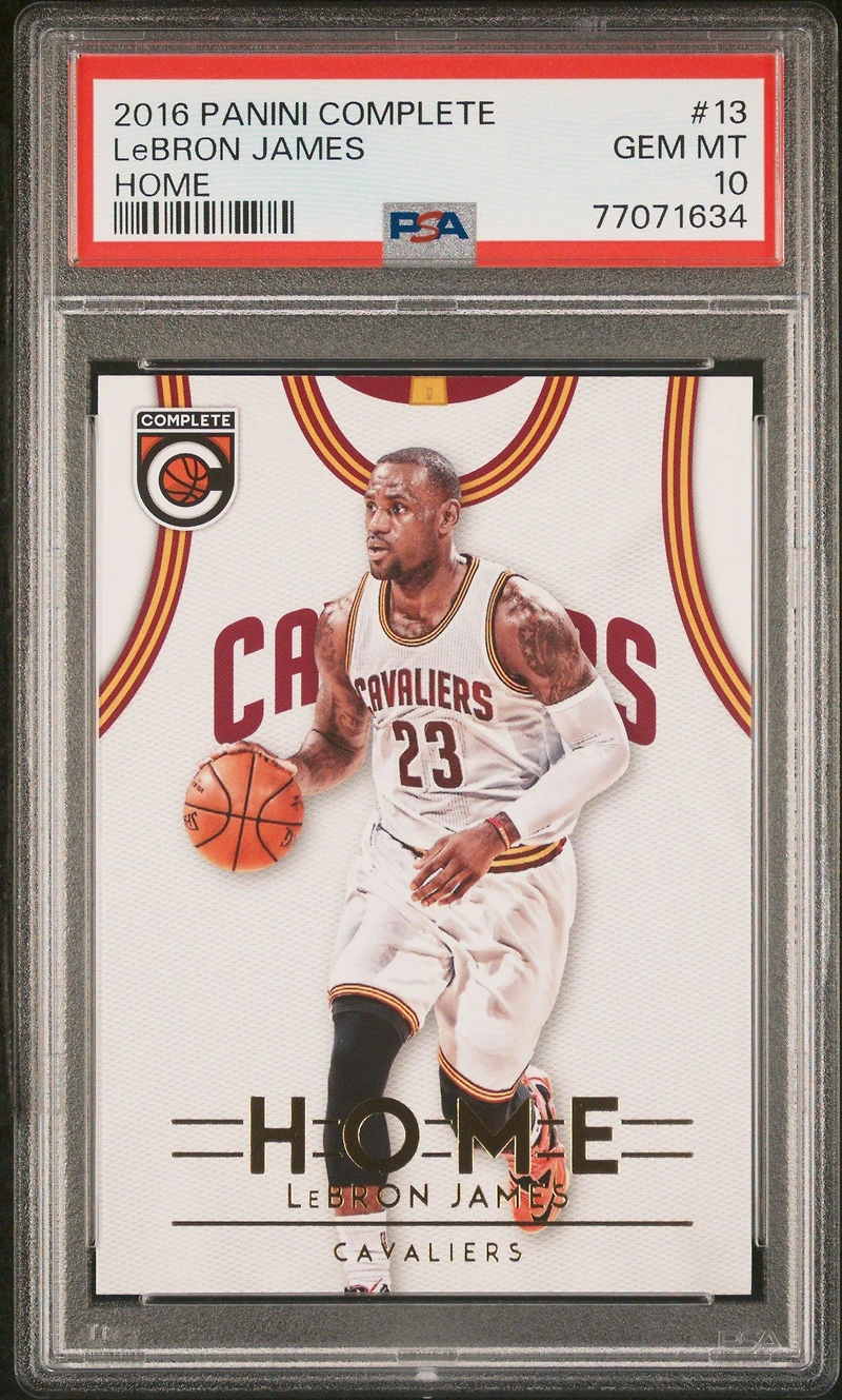 2016 Panini Complete Home 13 Lebron James PSA 10