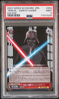 2022 Weiss Schwarz Japanese Star Wars Comeback Booster 053 "reunion And Duel" Darth Vader PSA 9