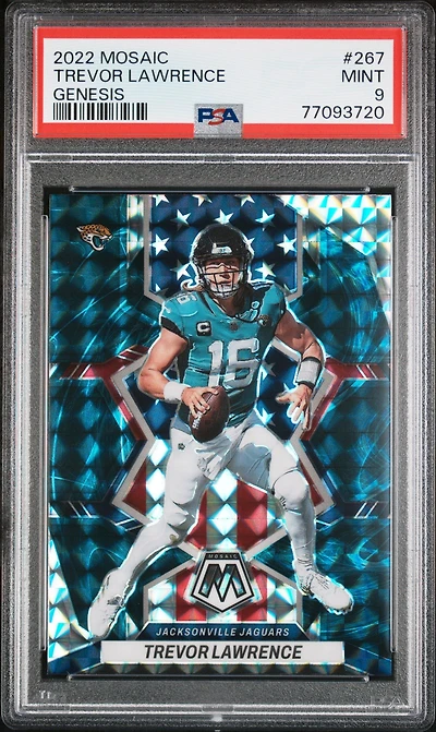 2022 Panini Mosaic 267 Trevor Lawrence Genesis PSA 9