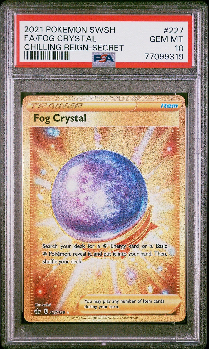 2021 Pokemon Sword & Shield Chilling Reign 227 Fa/fog Crystal PSA 10