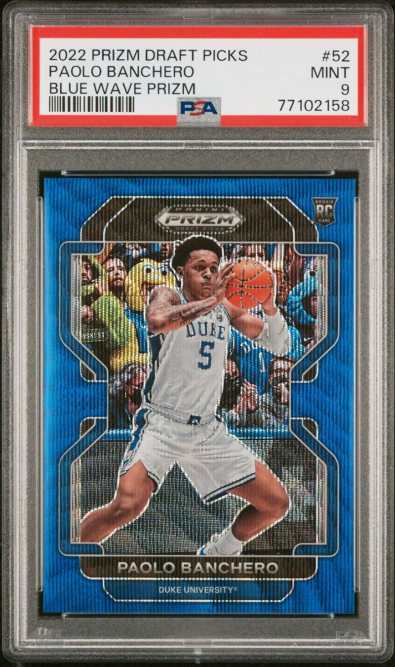 2022-23 Panini Prizm Draft Picks 52 Paolo Banchero PSA 9