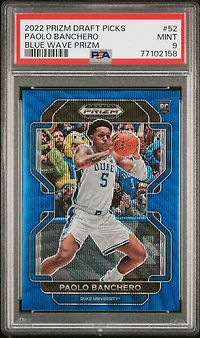 2022-23 Panini Prizm Draft Picks 52 Paolo Banchero PSA 9