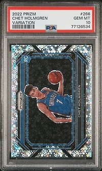2022 Panini Prizm 266 Chet Holmgren Variation PSA 10
