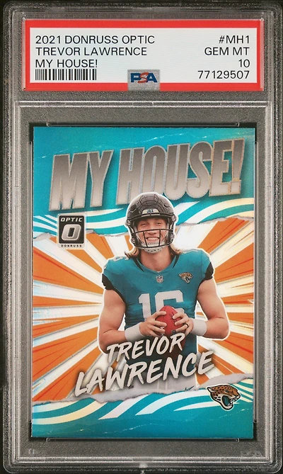 2021 Panini Donruss Optic My House! Mh1 Trevor Lawrence PSA 10