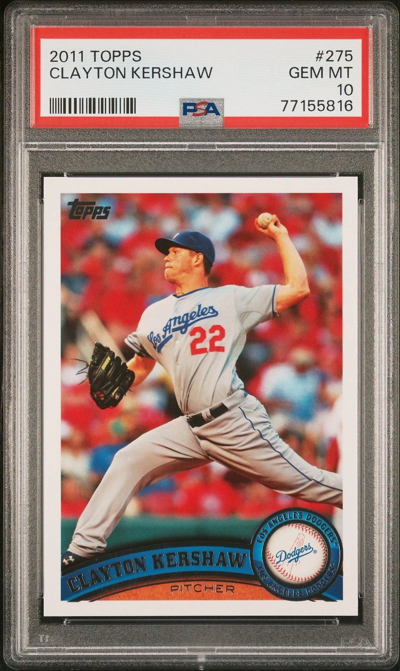 2011 Topps 275 Clayton Kershaw PSA 10