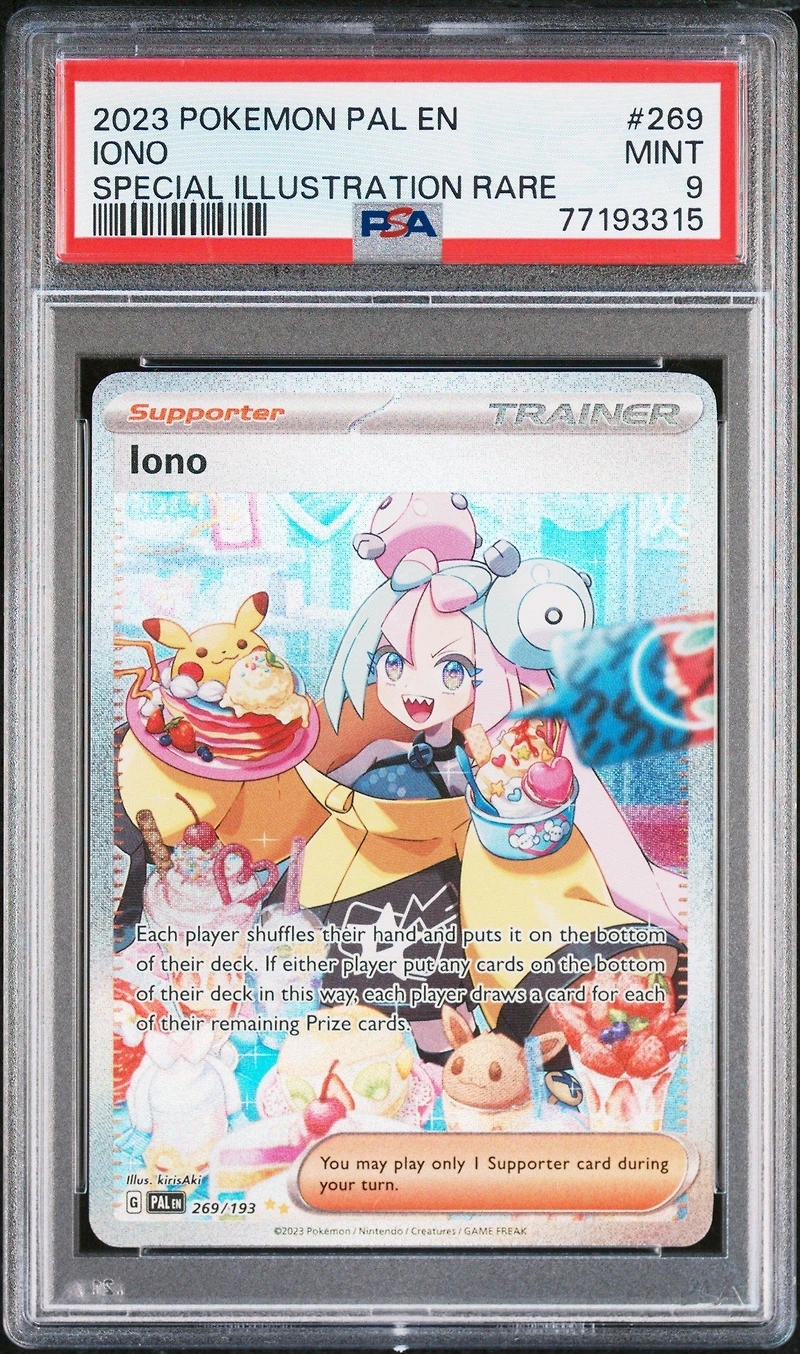 2023 Pokemon Pal En-paldea Evolved 269 Iono Special Illustration Rare PSA