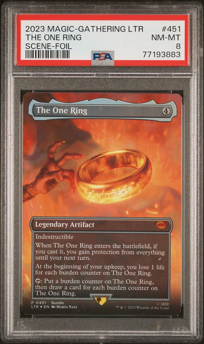 2023 Magic The Gathering Tales Of Middle-earth 451 The One Ring Scene-foil PSA
