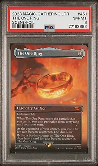 2023 Magic The Gathering Tales Of Middle-earth 451 The One Ring Scene-foil PSA