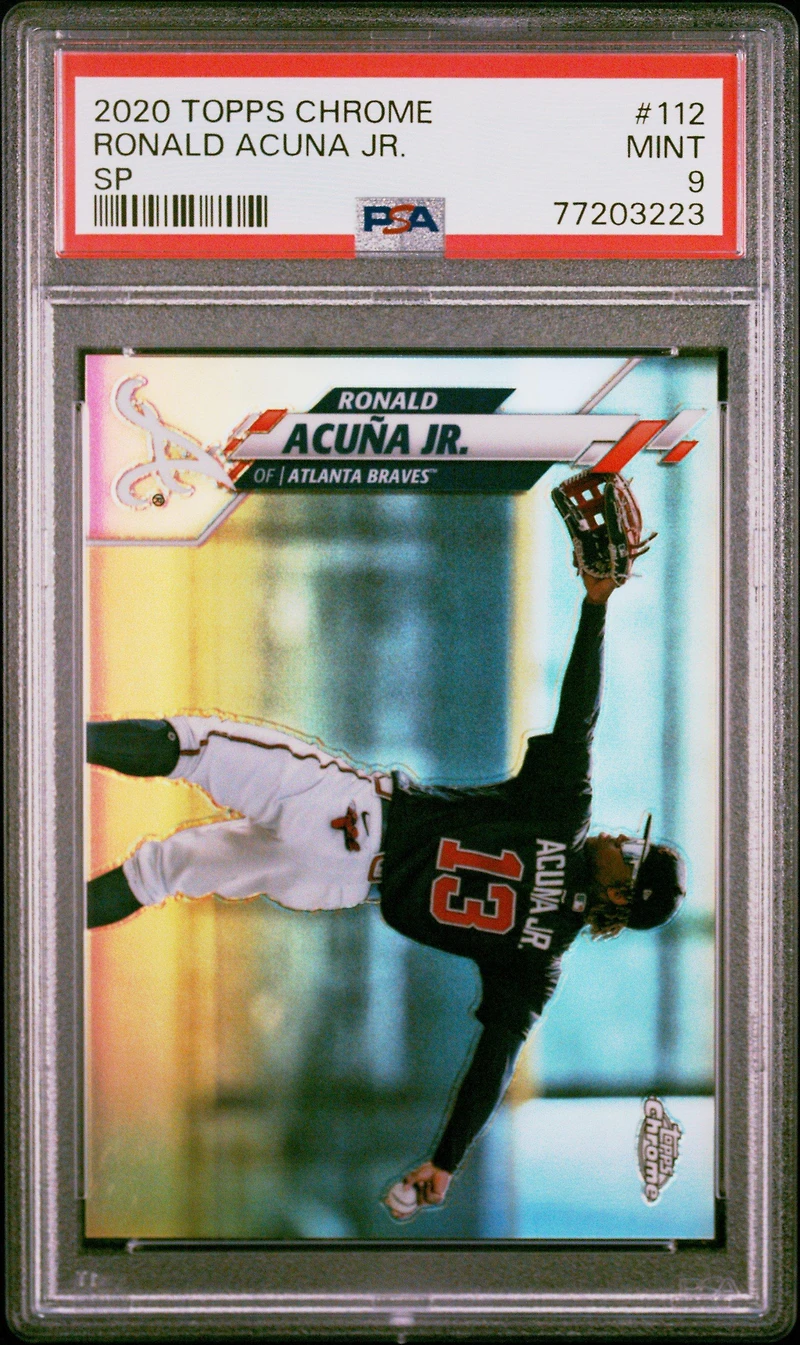 2020 Topps Chrome 112 Ronald Acuna Jr. PSA 9