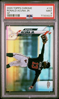 2020 Topps Chrome 112 Ronald Acuna Jr. PSA 9
