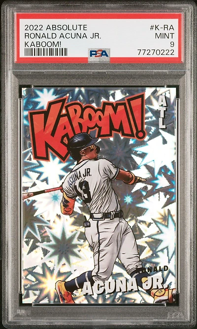 2022 Panini Absolute Kaboom! K-ra Ronald Acuna Jr. PSA 9