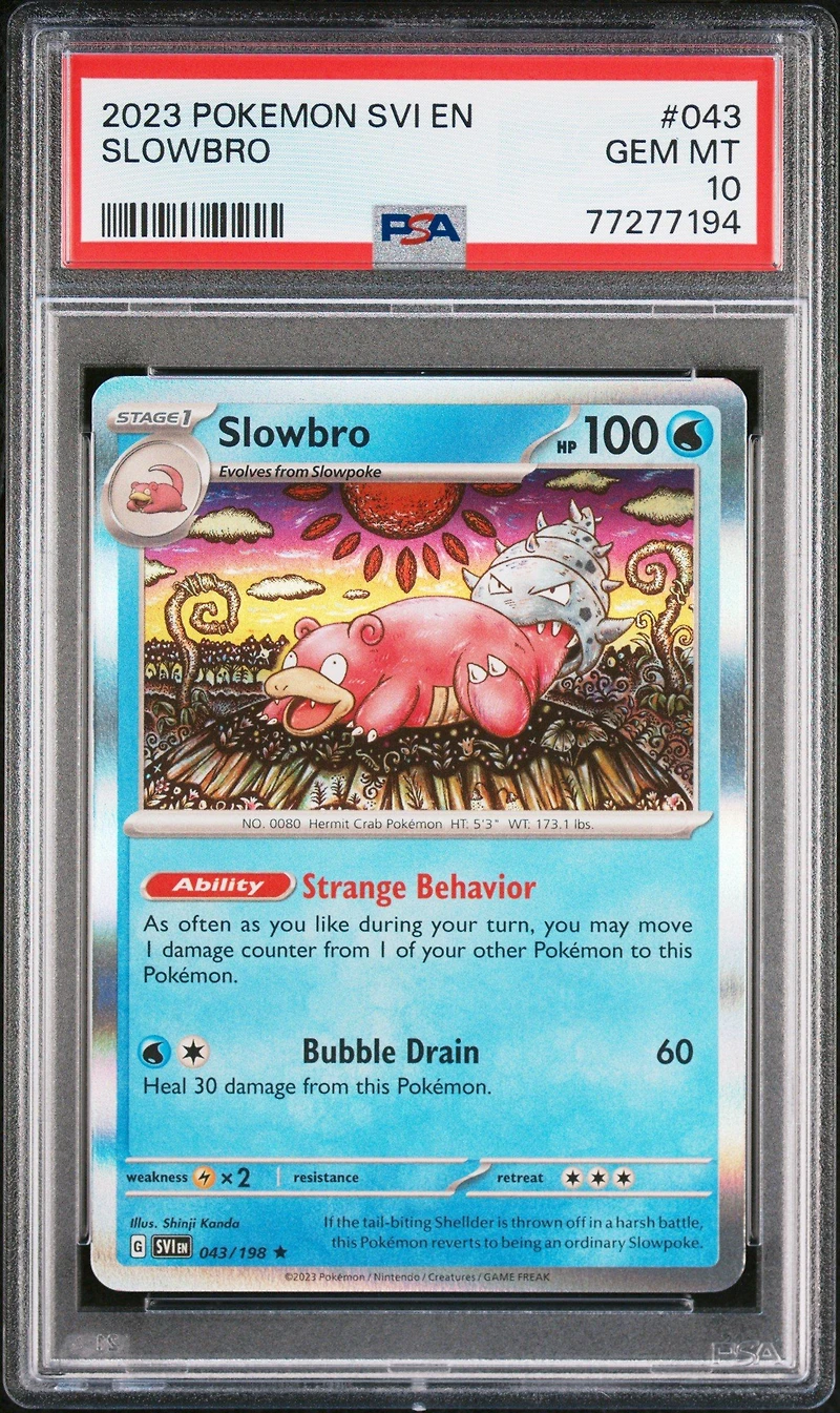 2023 Pokemon Svi En-scarlet & Violet 043 Slowbro PSA