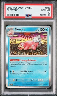 2023 Pokemon Svi En-scarlet & Violet 043 Slowbro PSA