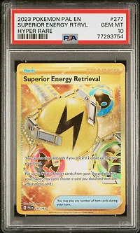 2023 Pokemon Pal En-paldea Evolved 277 Superior Energy Retrieval Hyper Rare PSA