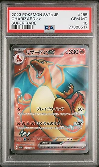 2023 Pokemon Japanese Sv2a-pokemon 151 185 Charizard Ex Super Rare PSA