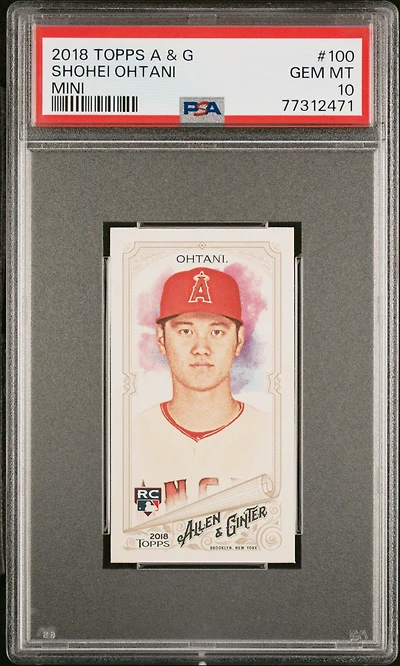 2018 Topps Allen & Ginter 100 Shohei Ohtani Mini PSA 10