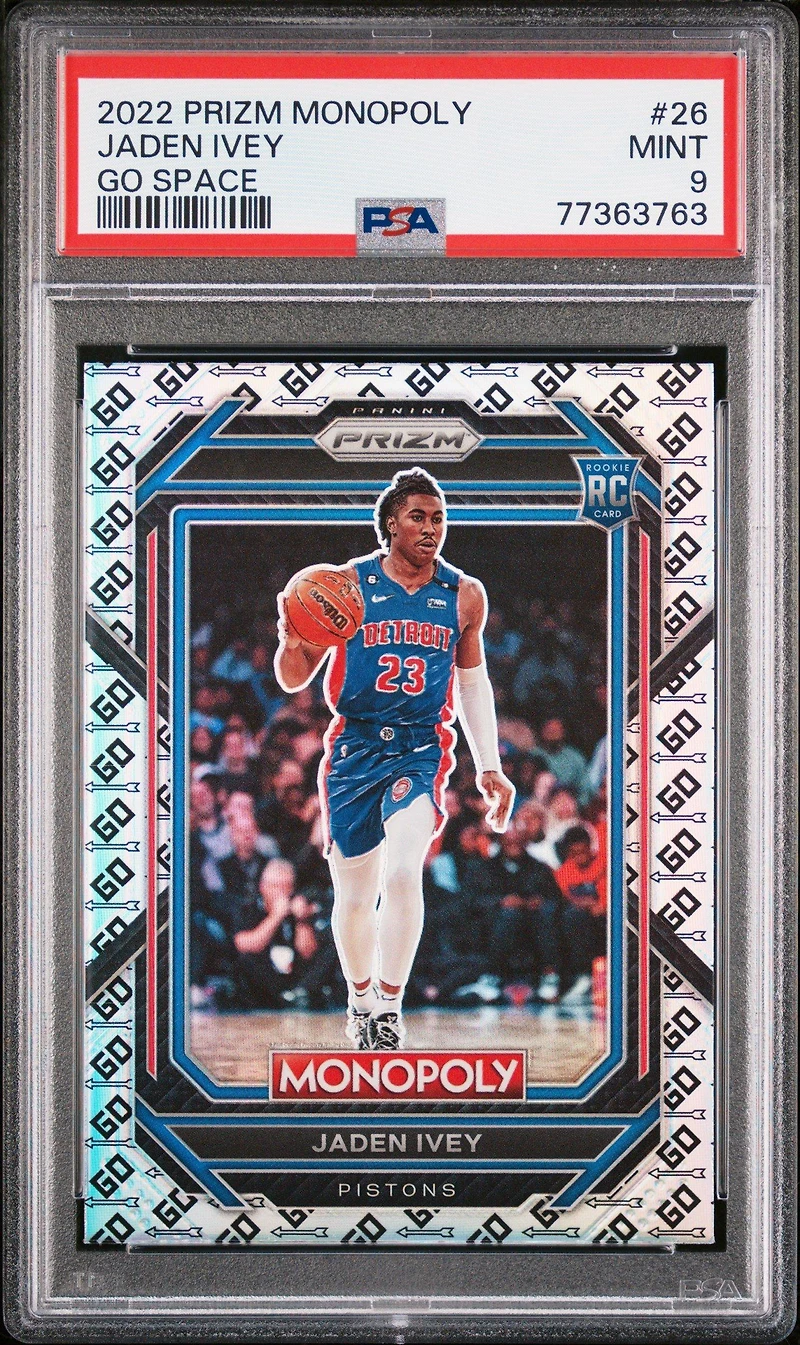 2022 Panini Prizm Monopoly 26 Jaden Ivey Go Space PSA