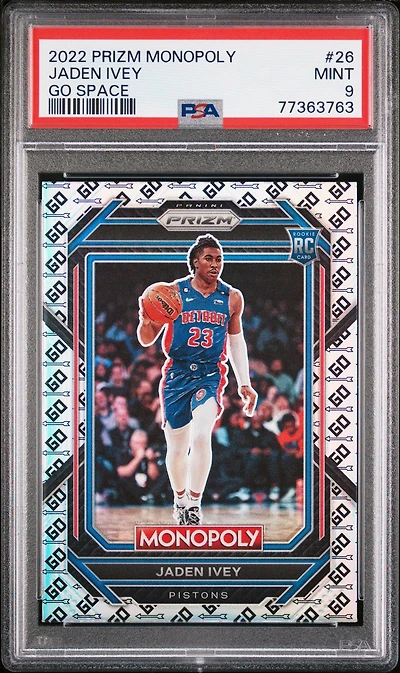2022 Panini Prizm Monopoly 26 Jaden Ivey Go Space PSA