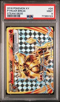 2016 Pokemon Xy Steam Siege 24 Pyroar Break PSA 9