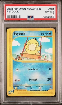 2003 Pokemon Aquapolis 104 Psyduck PSA