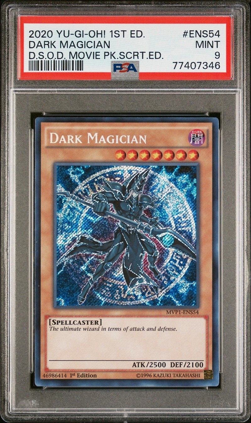2020 Yu-gi-oh! The Dark Side Of Dimensions Movie Pack Secret Edition Ens54 Dark Magician 1st Edition PSA 9
