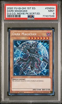 2020 Yu-gi-oh! The Dark Side Of Dimensions Movie Pack Secret Edition Ens54 Dark Magician 1st Edition PSA 9