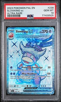 2023 Pokemon Pal En-paldea Evolved 238 Slowking Ex Ultra Rare PSA