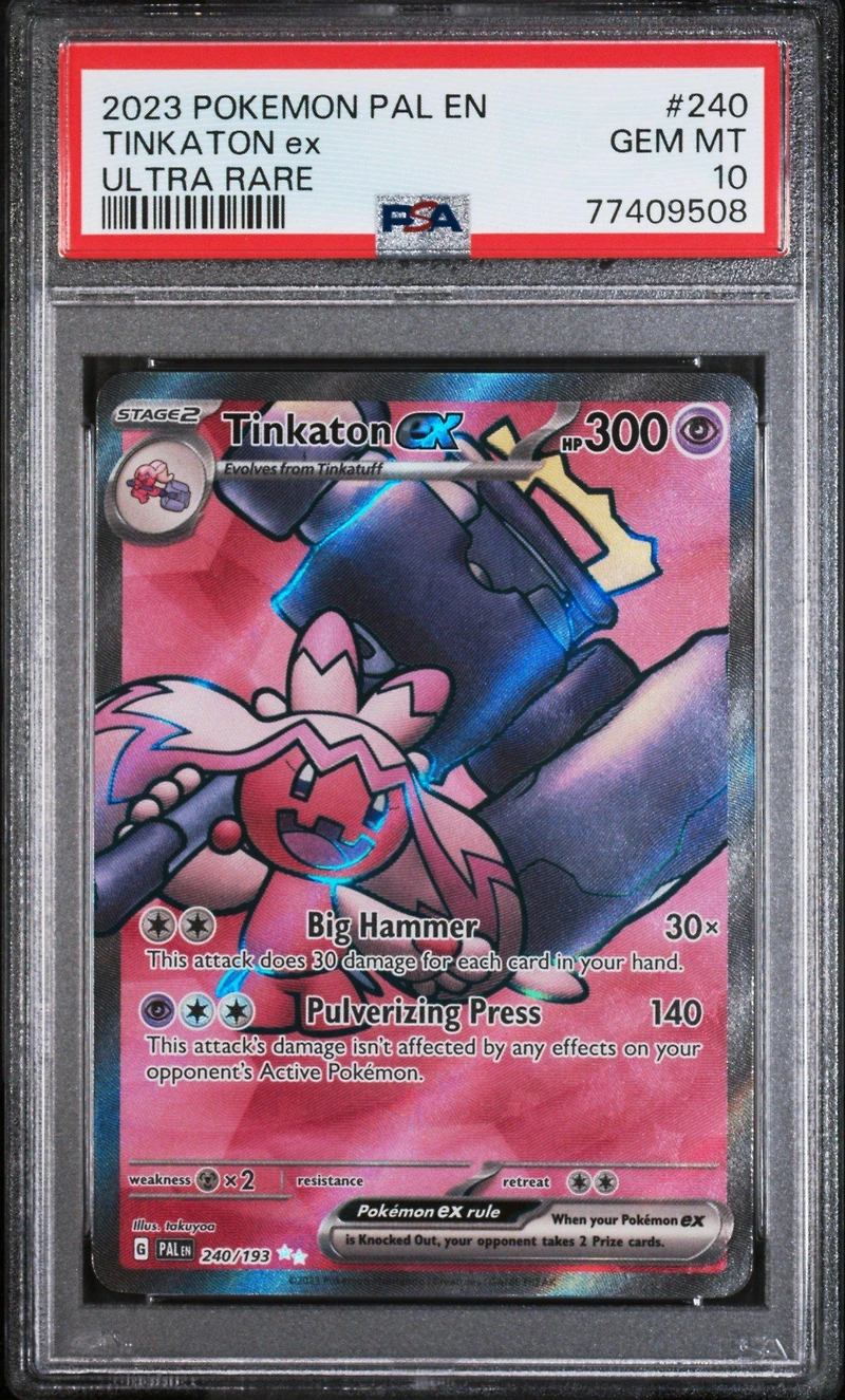 2023 Pokemon Pal En-paldea Evolved 240 Tinkaton Ex Ultra Rare PSA 10