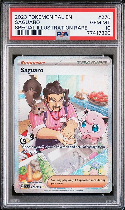 2023 Pokemon Pal En-paldea Evolved 270 Saguaro Special Illustration Rare PSA