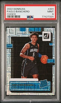 2022 Panini Donruss 201 Paolo Banchero Choice PSA 9