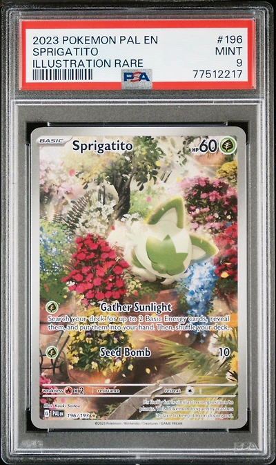 2023 Pokemon Pal En-paldea Evolved 196 Sprigatito Illustration Rare PSA
