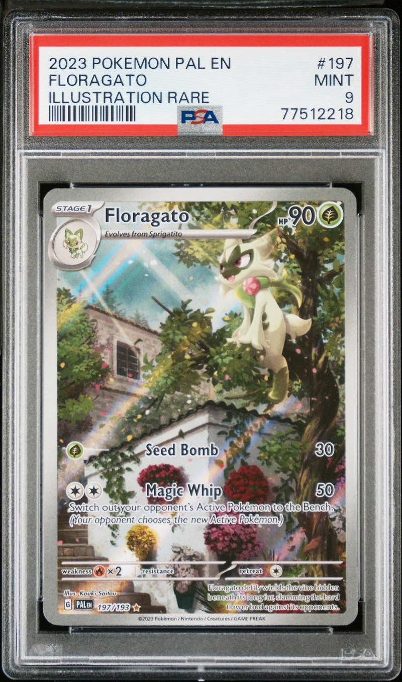 2023 Pokemon Pal En-paldea Evolved 197 Floragato Illustration Rare PSA