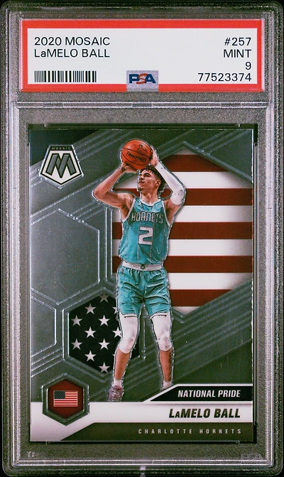 2020 Panini Mosaic 257 Lamelo Ball PSA 9