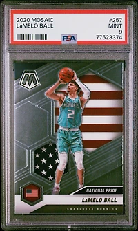 2020 Panini Mosaic 257 Lamelo Ball PSA 9