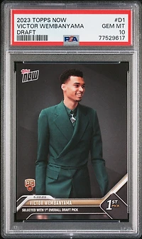 2023 Topps Now Draft D1 Victor Wembanyama PSA