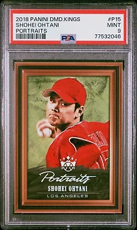 2018 Panini Diamond Kings Portraits P15 Shohei Ohtani PSA 9