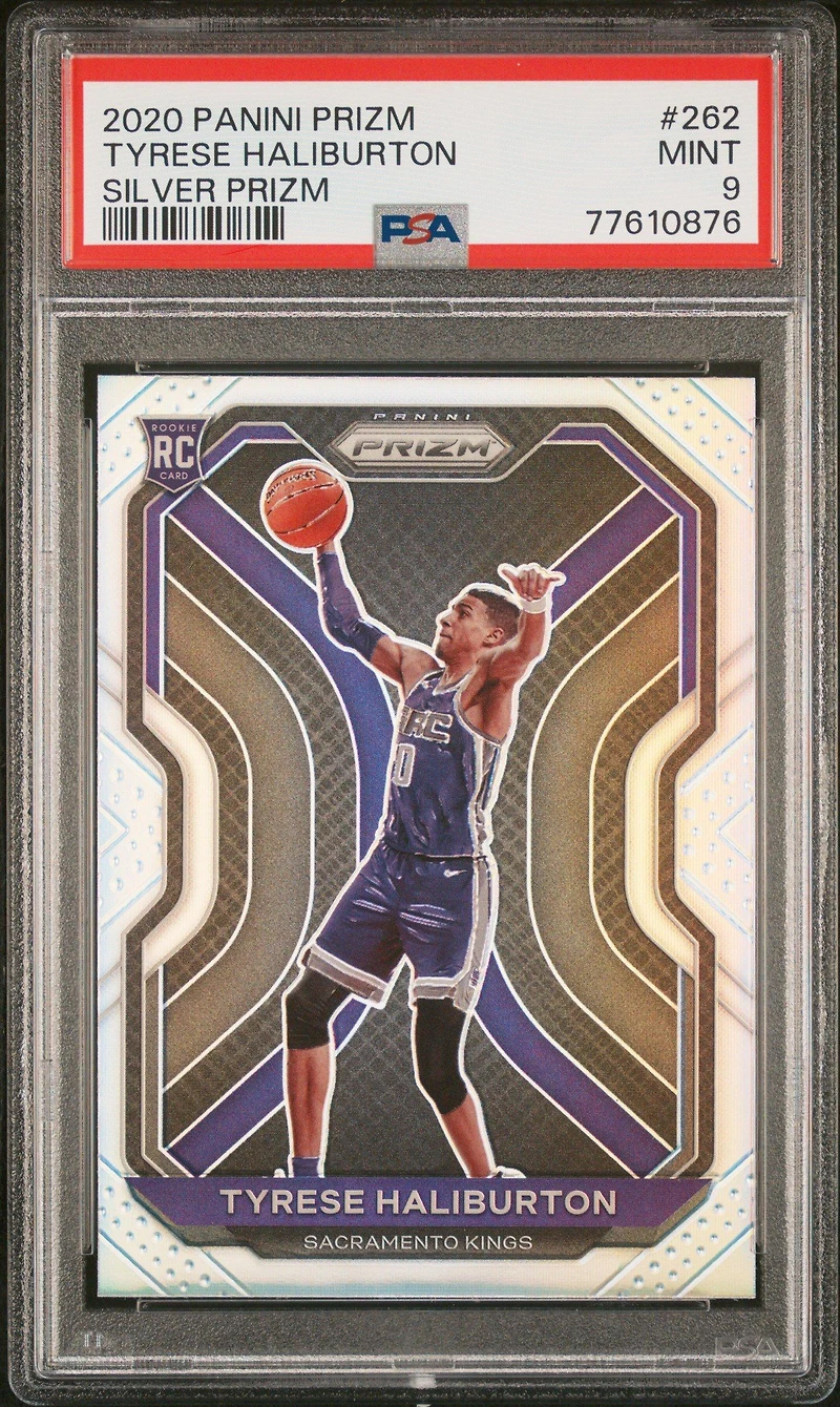 2020 Panini Prizm 262 Tyrese Haliburton Silver Prizm PSA