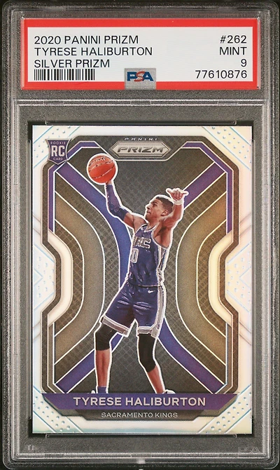 2020 Panini Prizm 262 Tyrese Haliburton Silver Prizm PSA