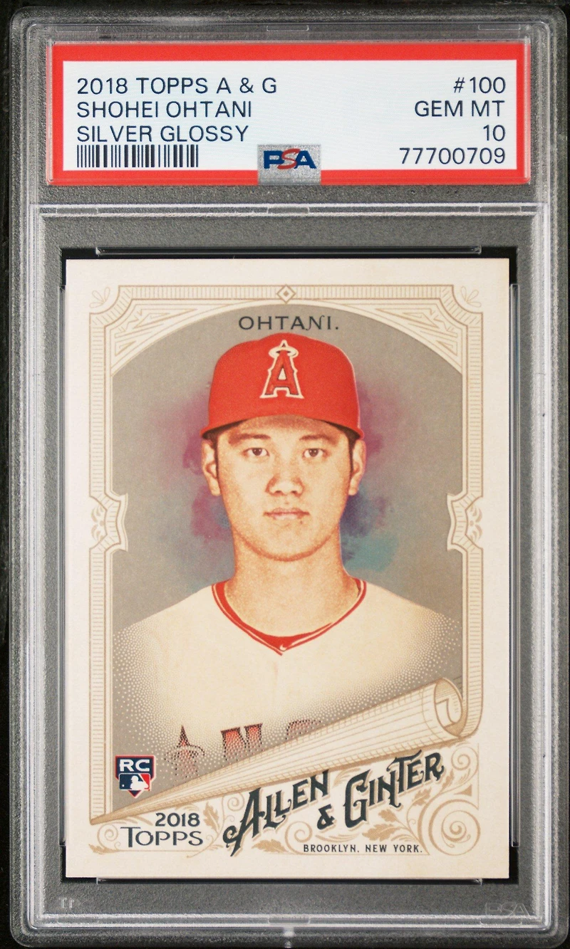 2018 Topps Allen & Ginter 100 Shohei Ohtani Silver Glossy PSA 10