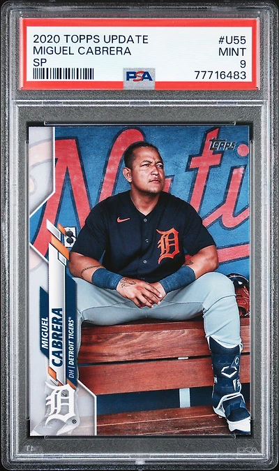 2020 Topps Update U55 Miguel Cabrera PSA 9