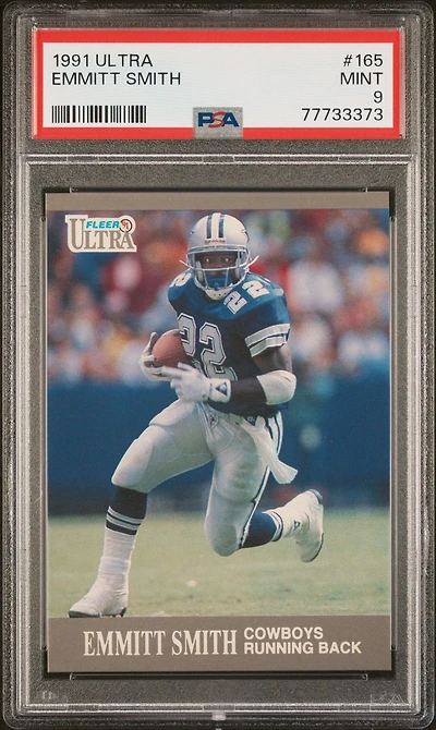 1991 Ultra 165 Emmitt Smith PSA 9