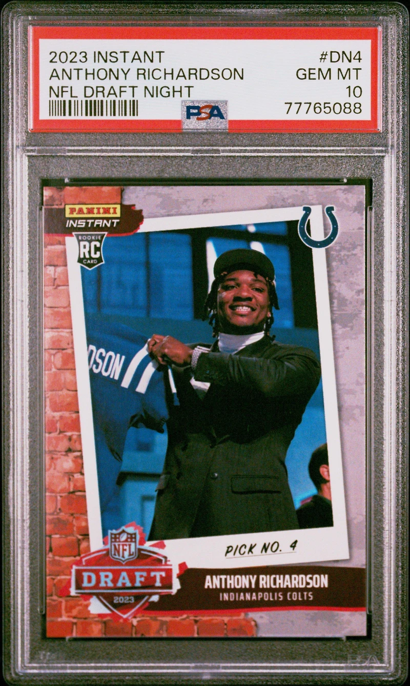2023 Panini Instant Nfl Draft Night Dn4 Anthony Richardson PSA 10