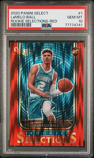 2020 Panini Select Rookie Selections 1 Lamelo Ball Red PSA 10