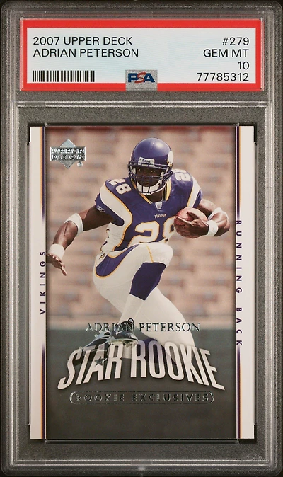 2007 Upper Deck 279 Adrian Peterson PSA 10