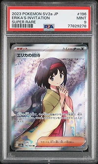 2023 Pokemon Japanese Sv2a-pokemon 151 196 Erika's Invitation Super Rare PSA
