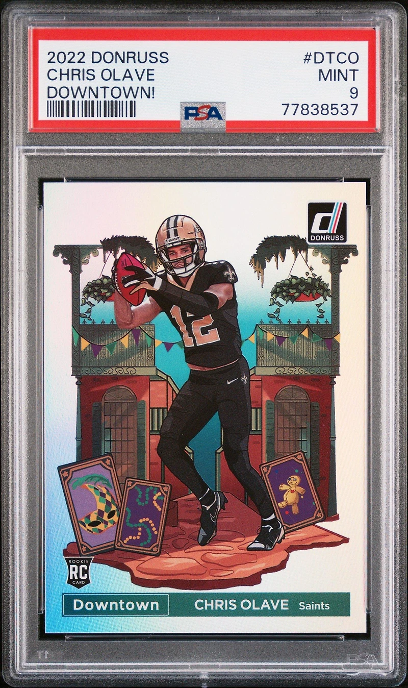 2022 Panini Donruss Downtown Dt-co Chris Olave PSA