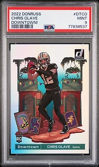 2022 Panini Donruss Downtown Dt-co Chris Olave PSA